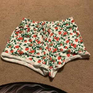 Strawberries and frogs shorts